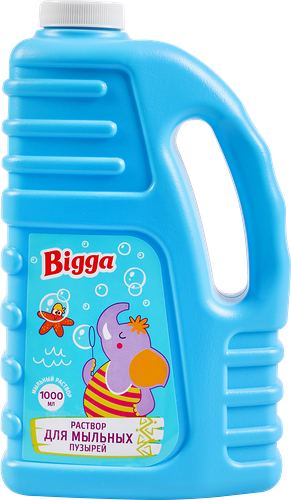 Раствор для мыльных пузырей Bigga нелопающиеся пузыри, 1000мл
