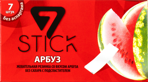 

Жевательная резинка 7Stik Арбуз 14.5 г