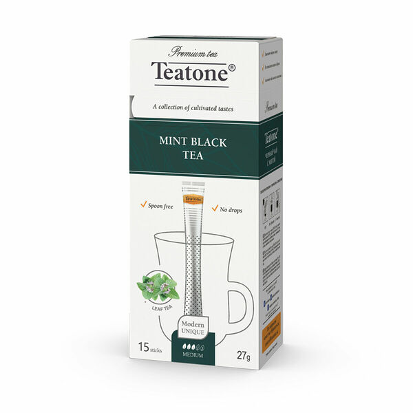 TEATONE чай черный с ароматом мяты 15шт*1,8г (1167721)