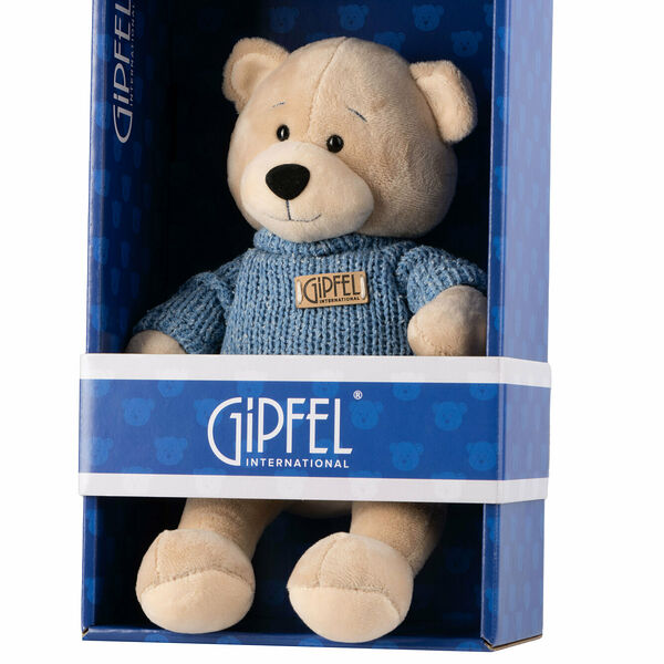 Мягкая игрушка Gipfel Мишка в синем свитере 52120 21 см