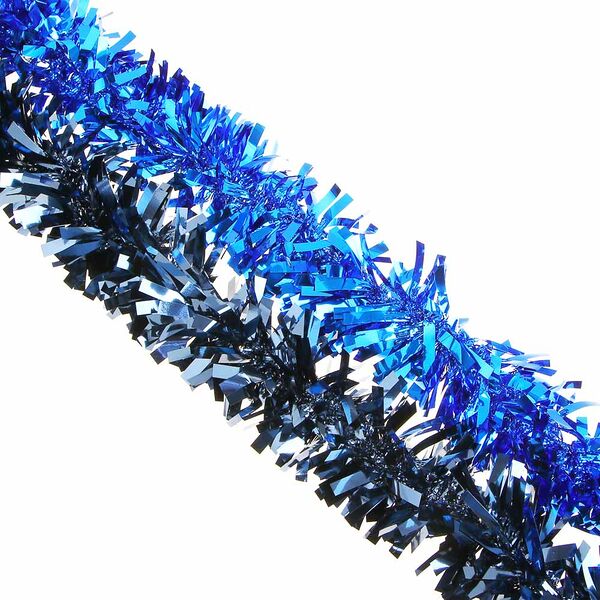 Сноу бум мишура 9x200 см, пвх, 2 цвета (синий, темно синий)