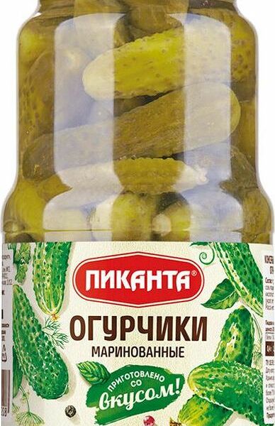 Огурчики Пиканта маринованные 460 г