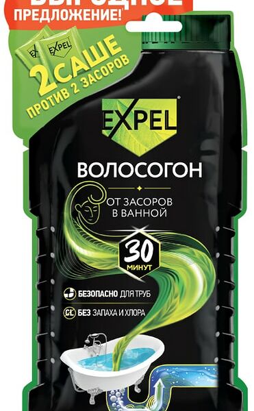 Средство для устранения засоров Expel от волос 100г