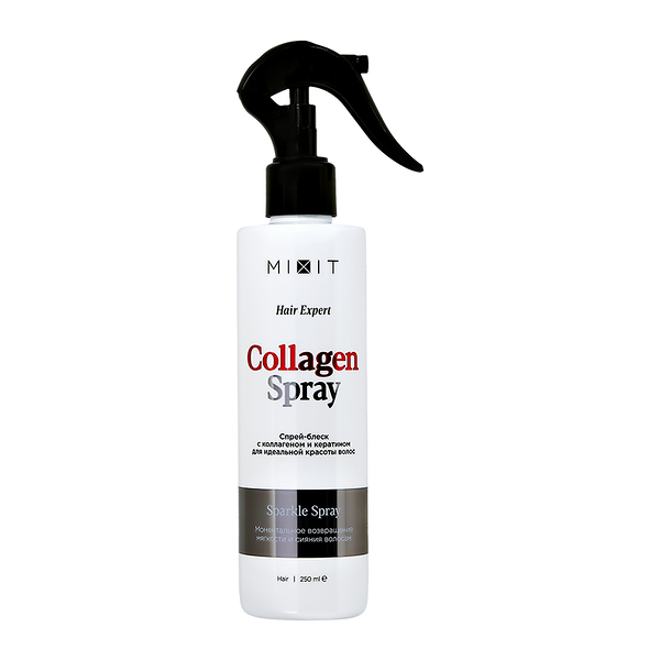 Спрей-блеск для волос Mixit с коллагеном и кератином 250 мл