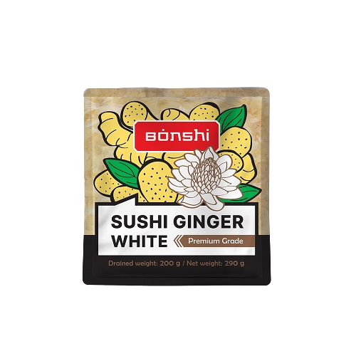 Имбирь маринованный BONSHI белый в/к 290г