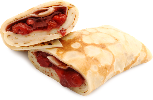 Блинчики ЛЕНТА FRESH с клубникой, весовой