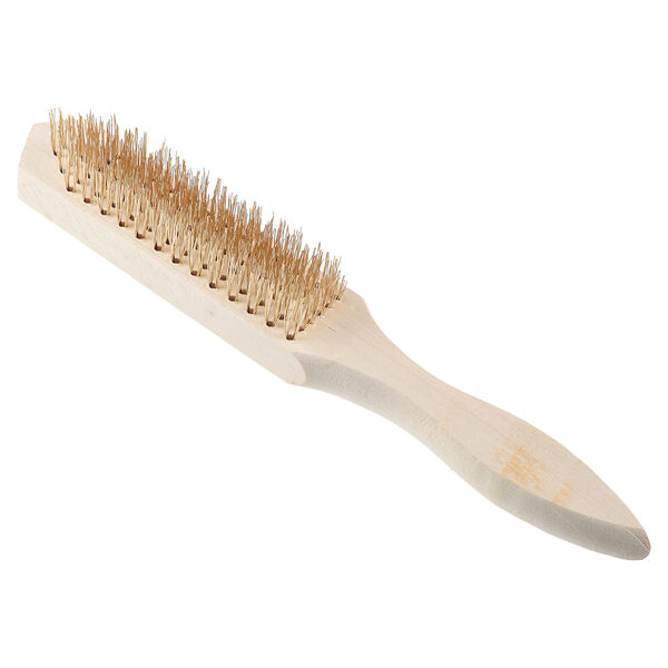 Ермак щетка металл. с дерев. ручкой, 6-и рядная