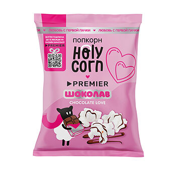 Попкорн Holy Corn политый шоколадом 50г