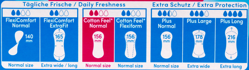 

Прокладки ежедневные CAREFREE Cotton Feel Normal, 56 шт