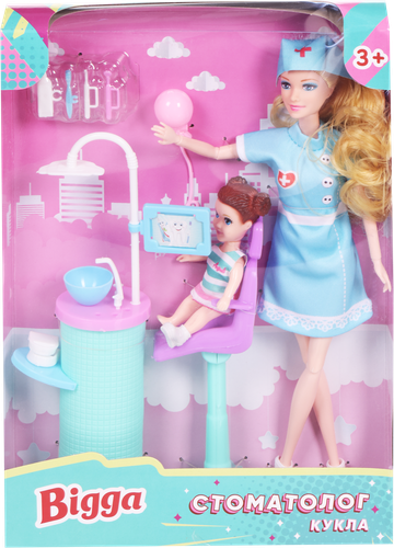 

Набор игровой BIGGA Кукла-стоматолог, 9 предметов, Арт. B1487230