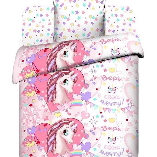 КПБ Василек  Тинейджер 1,5 сп, ткань бязь, 100% хлопок, наволочки 70х70, рис. 7840/1