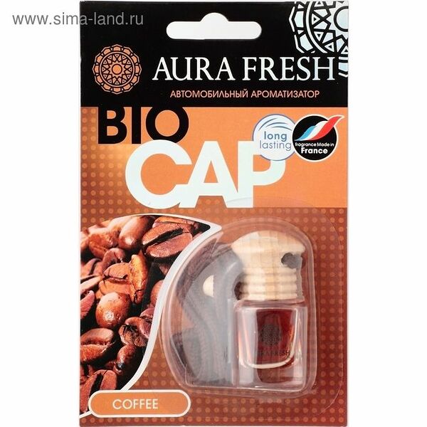 Ароматизатор Aura Fresh Bio Cap с тестером аромата Coffee