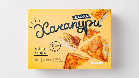 Хачапури ВкусВилл мини слоеные с сыром, замороженные