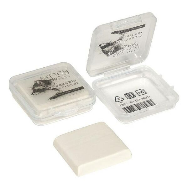 Ластик-клячка Bruno Visconti Sketch&Art из термопластичного каучука 50x45x10 мм 1шт в ассортименте