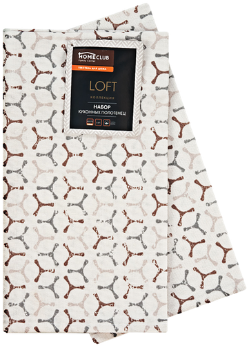 

Набор полотенец кухонных Homeclub Blossom 1 шт в ассортименте 40х70 см