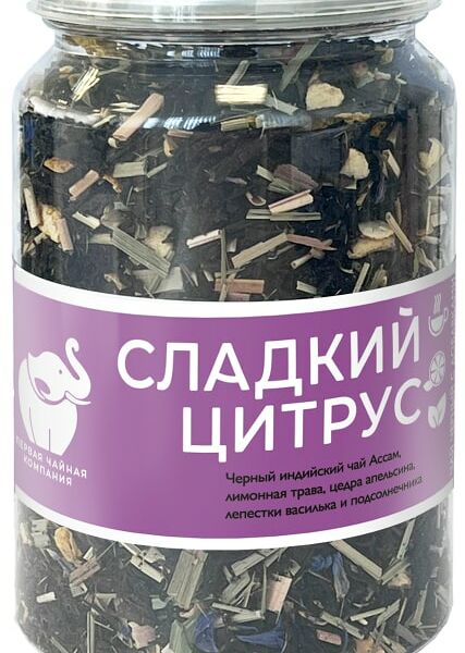 Чай черный Первая чайная компания Сладкий цитрус 105г