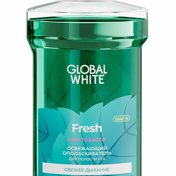 Ополаскиватель для полости рта Global White Fresh освежающий 300 мл