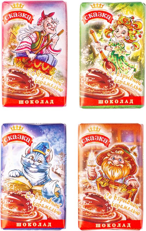 

Молочный шоколад Сормово Сказка, со взрывной карамелью 15 г