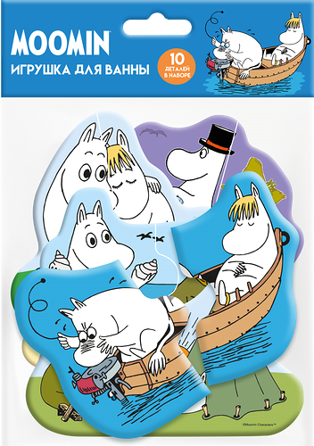 Игрушки для ванны MOOMIN Пазлы, 10 деталей