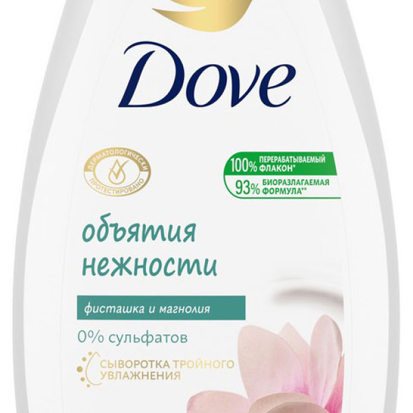 Крем-гель для душа DOVE Фисташковый крем и магнолия, 250 мл
