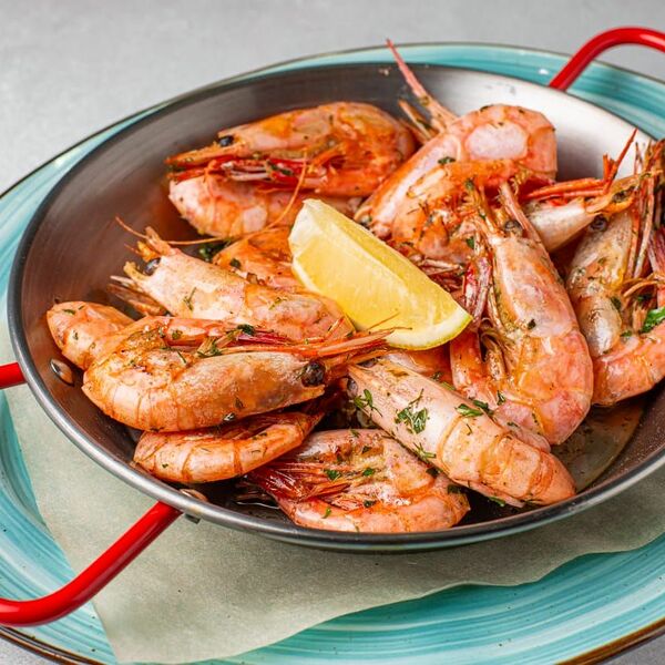 Креветки магаданские в чесночном масле