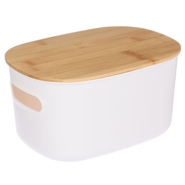 VETTA Корзина для хранения с бамбуковой крышкой 