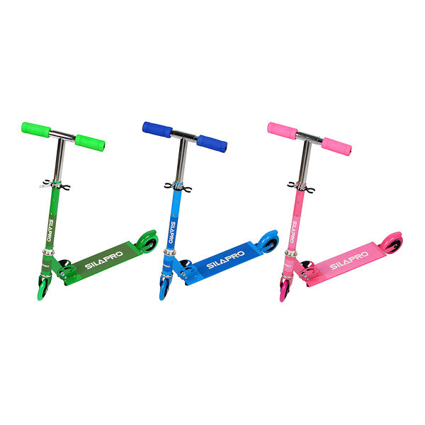 Silapro самокат складной 2-х колес. до 40кг 3 цвета в ассортименте
