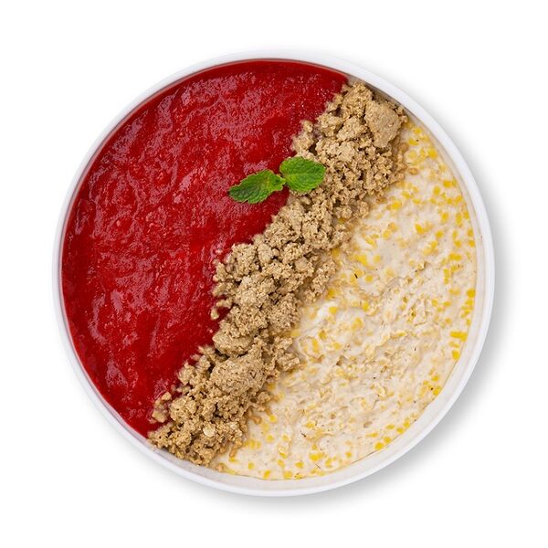 Каша кукурузная с халвой и клубникой «Уже готово» 250 г