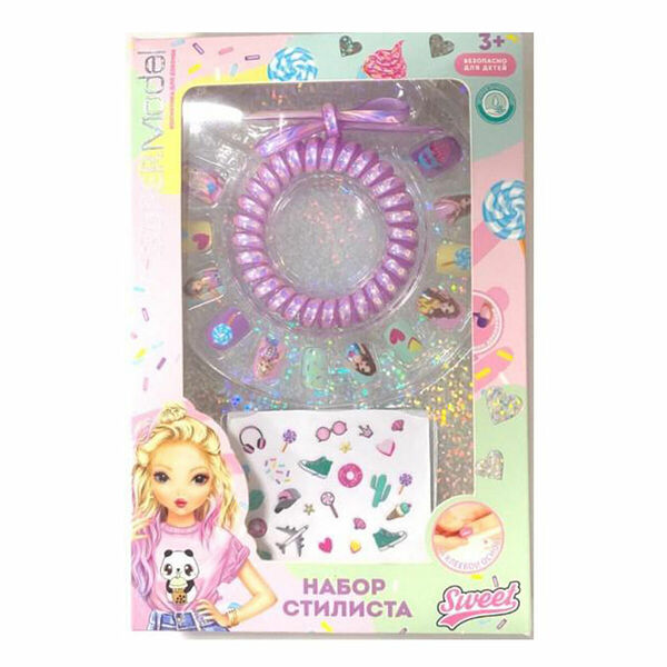 МИЛАЯ ЛЕДИ: Набор стилиста: накладные ногти, наклейки, резинка для волос (1412313)