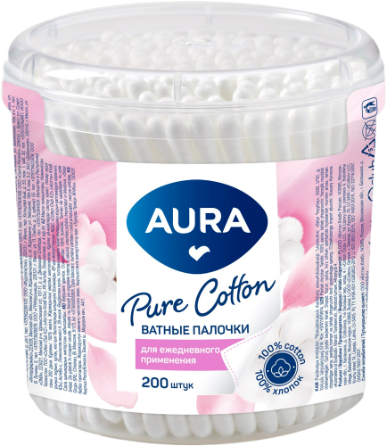 

Ватные палочки Aura Beauty 200 шт.