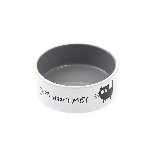 Миска черная рис. Черный кот 13см