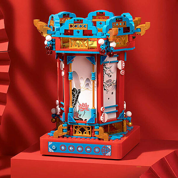 Конструктор JAKI JK1188 Конструктор Музыкальная шкатулка с подсветкой