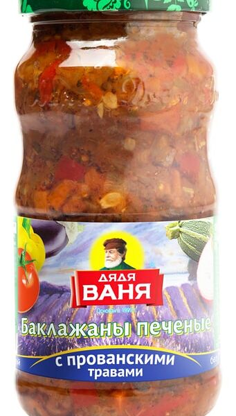Закуска Дядя Ваня Баклажаны печеные с прованскими травами 460г
