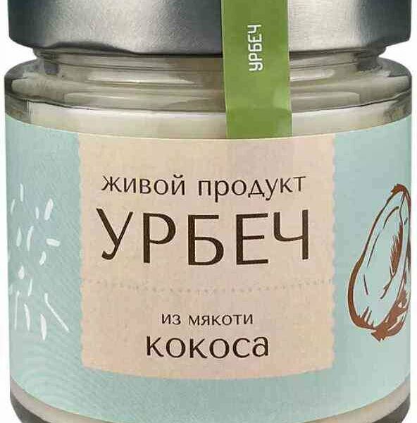 Урбеч Живой продукт из мякоти кокоса Живой продукт 200 г