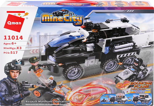 Конструктор Qman Полицейская машинка, 517 деталей