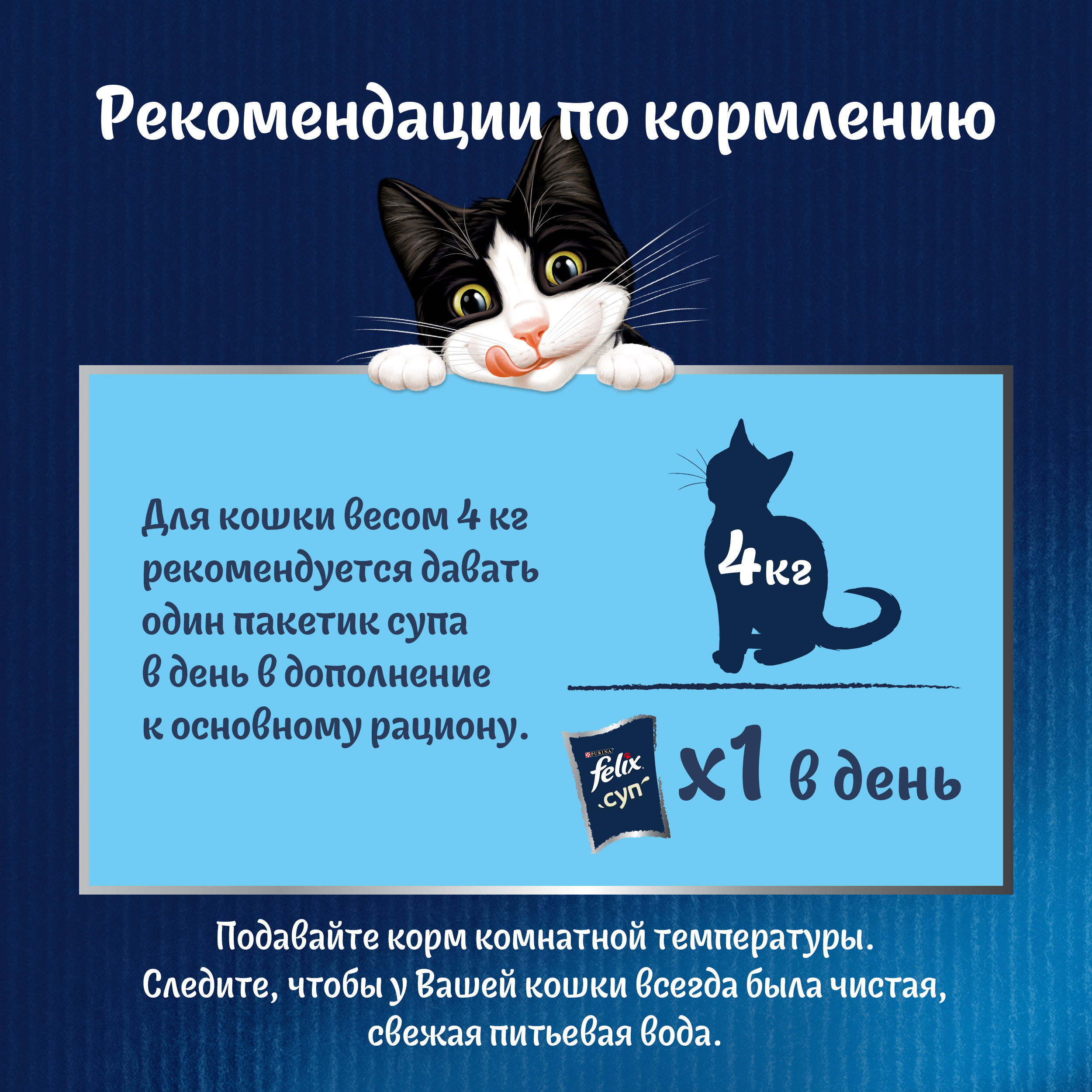 

Суп Felix Сочные ломтики корм неполнорационный для взрослых кошек с уткой 48 г