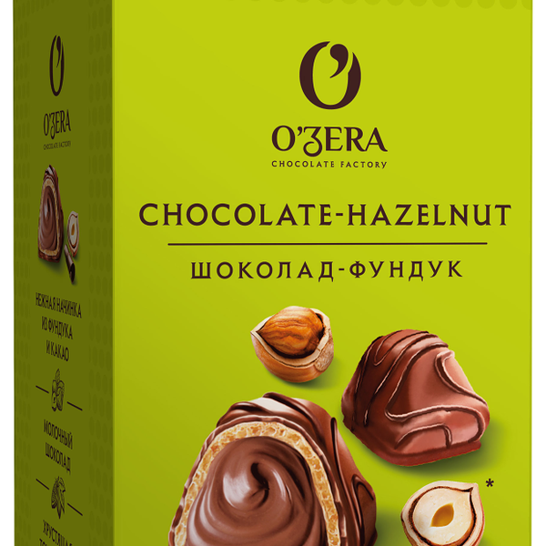 Набор конфет O'Zera с ореховой начинкой в молочном шоколаде 150 г