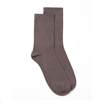 Носки из хлопка классической длины мужские, цвет кофе с молоком, Belle You, размер 42-43 (27), Китай