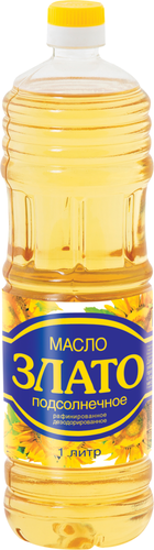 

Масло подсолнечное Злато рафинированное 1 л