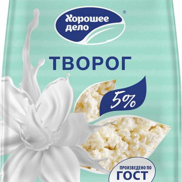 Творог Хорошее дело 5% БЗМЖ 300 г