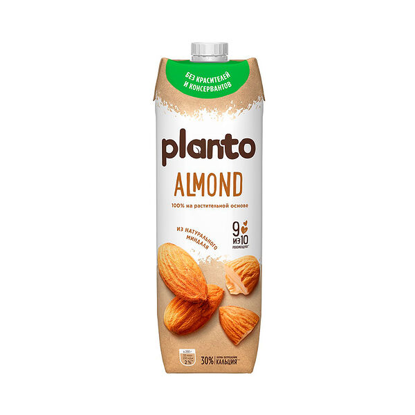 Напиток миндальный Almond обог кальцием ультрапаст 1л Planto