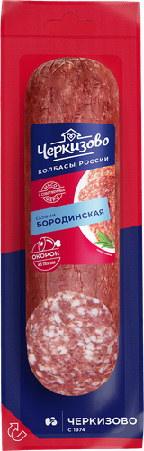 

Колбаса сырокопченая Черкизово Бородинская 300 г