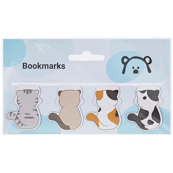 Закладки магнитные для книг MESHU Cute kittens, 4шт