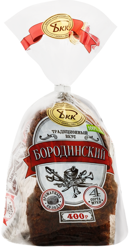 

Хлеб Казанский БКК Бородинский в нарезке 400 г