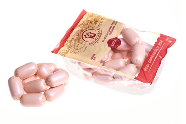 

Сардельки Белорусская Традиция Лакомые с сыром, высший сорт, весовые