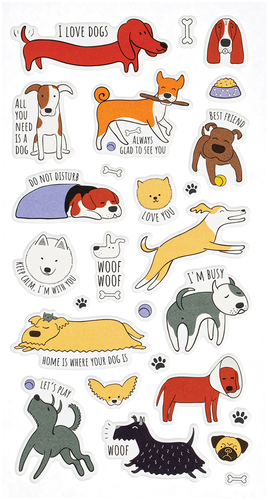 

Наклейки объемные MESHU Best friend 10х24 см, 24 шт