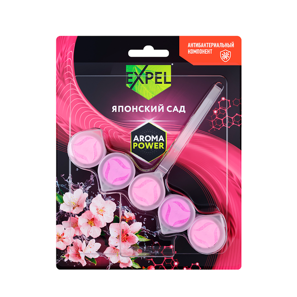 Средство чистящее для унитаза Expel Aroma Power Японский Сад 50 г