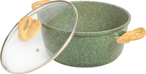 

Кастрюля HOMECLUB Leaves литая, стеклянная крышка, антипригарное покрытие, 2л