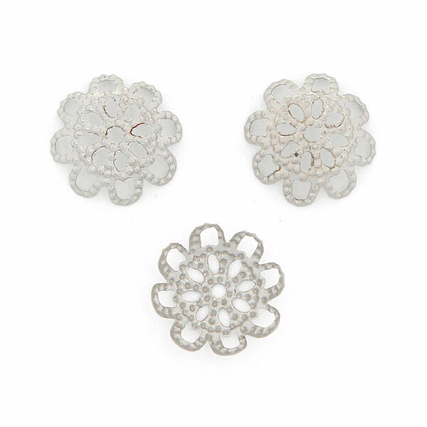 Шапочка для бусин 4AR204 9мм 50шт/упаковка Astra&Craft(Никель)