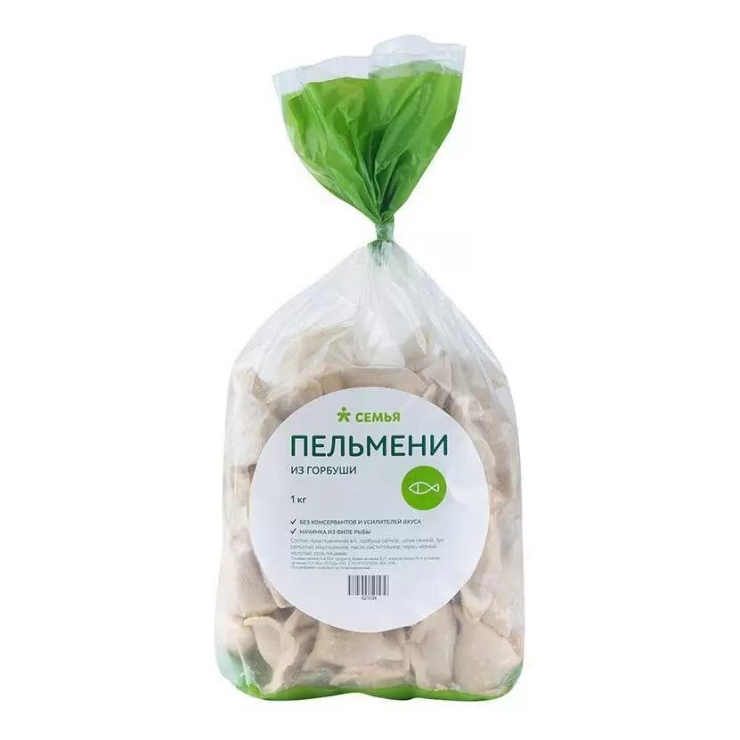 

Пельмени Семья из горбуши 1 кг